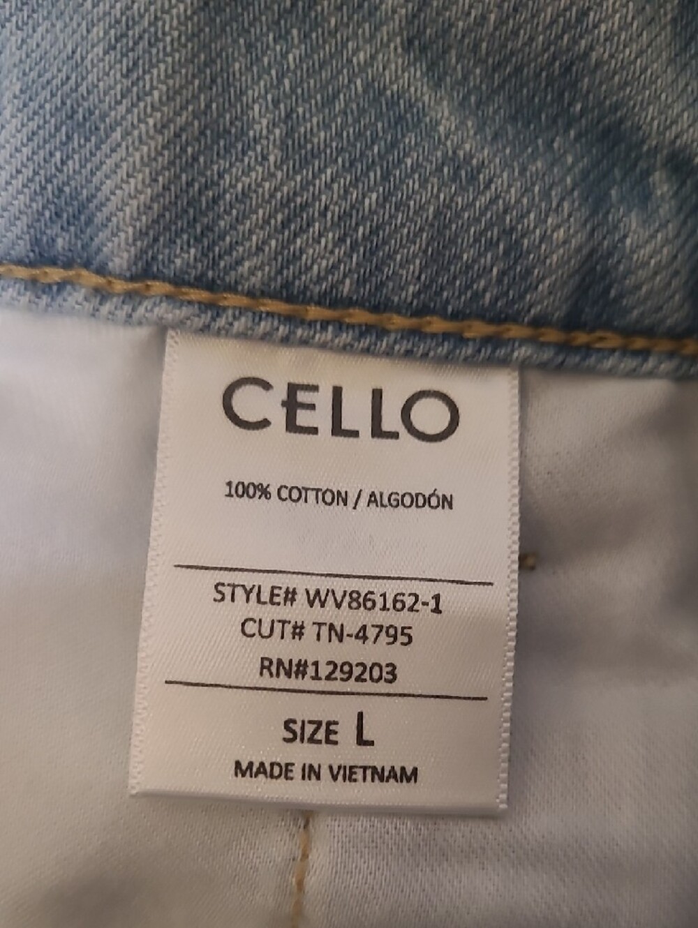 Cello Light Blue Distressed Denim Overalls for Women - Picture 11 of 14